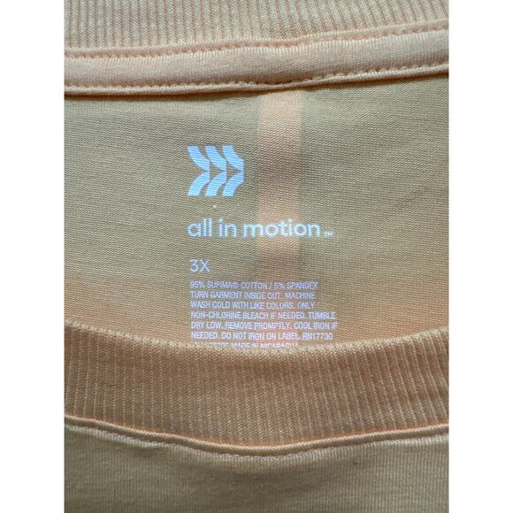 All in Motion Women's Yellow T-Shirt - Plus Size 3X - Picture 3 of 8